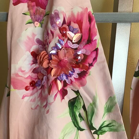 Express Floral Romper Women Sz. XL/16-18 NWT Embellishment sequin Flowers - Picture 8 of 13